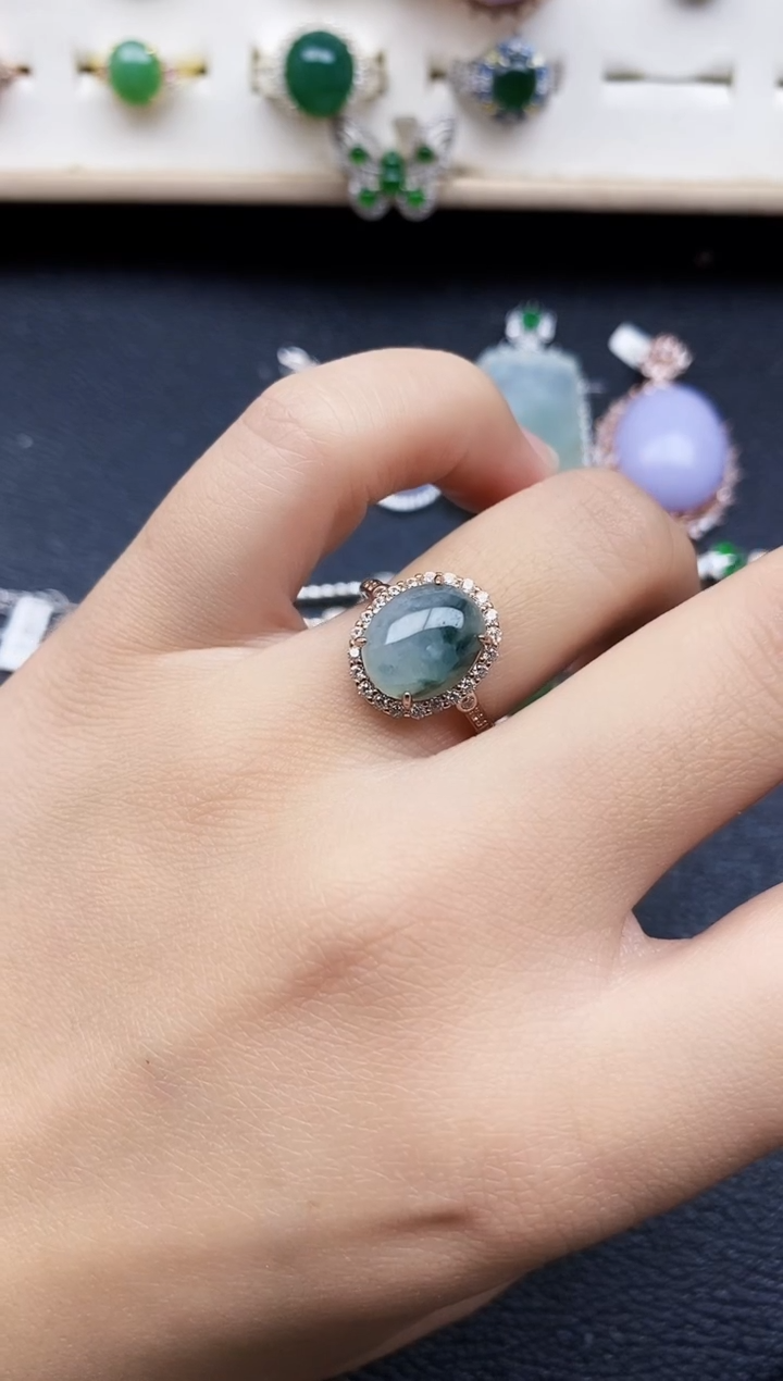 【闪购商品】翡翠戒指银S925镶嵌11111