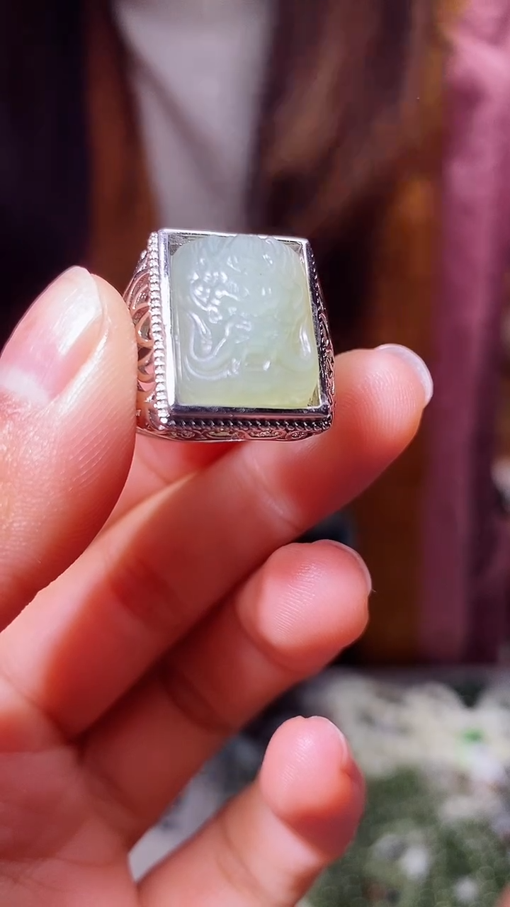 【闪购商品】和田玉戒指未镶嵌1