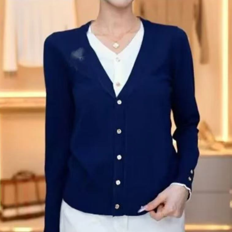 新款长袖打底时尚百搭气质秋冬假两件衬衫129968