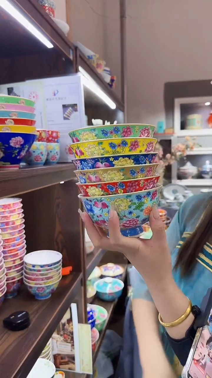 瓷片5英寸饭碗6个景德镇餐具