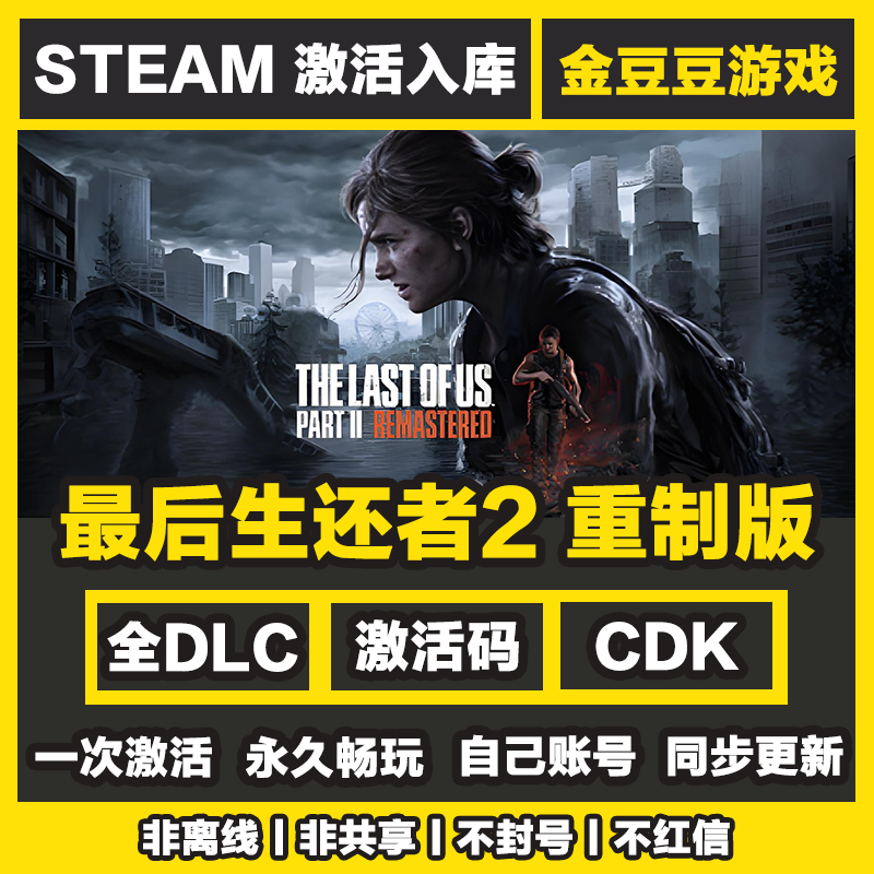 最后生还者2重制版 steam正版 正版cdk 激活码 全DLC 激活入库