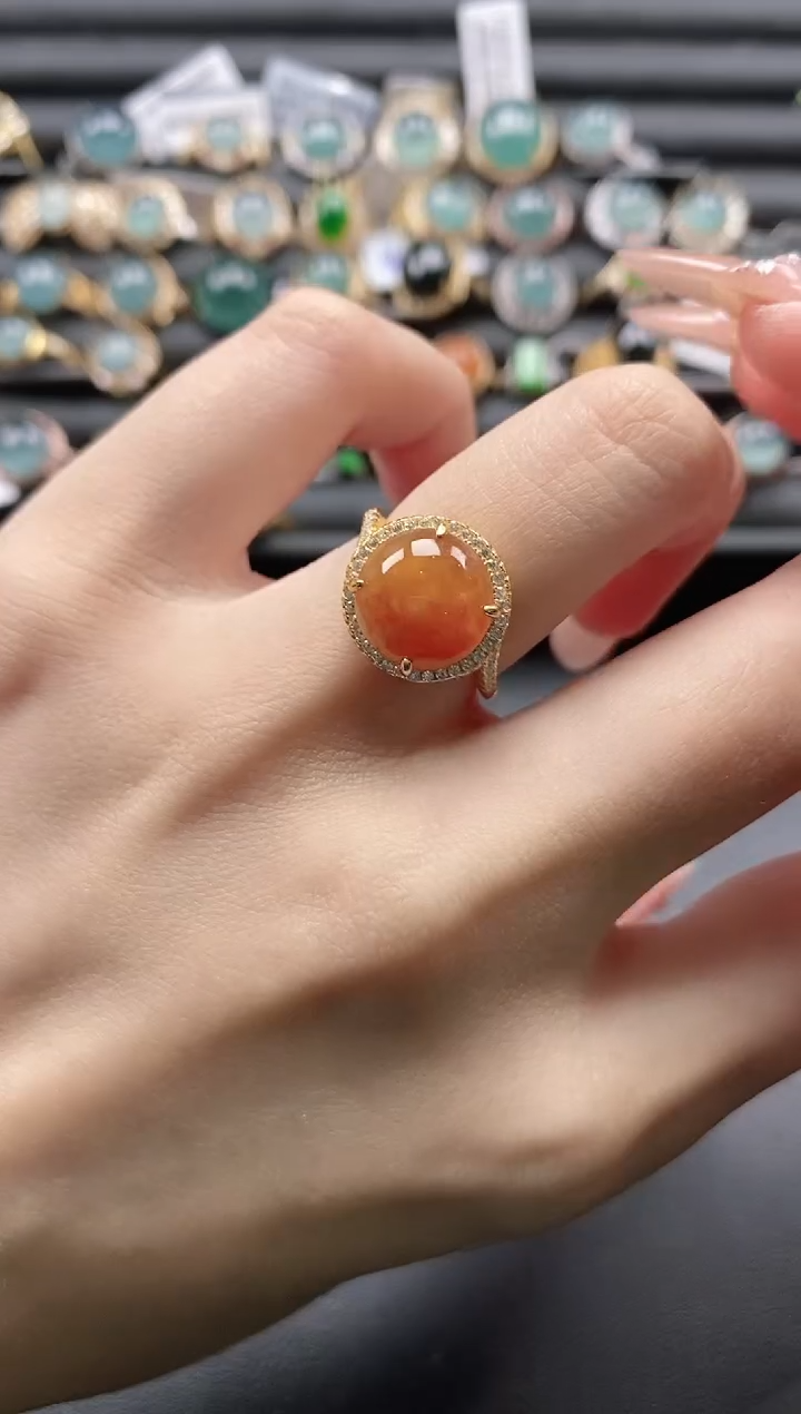 【闪购商品】翡翠戒指银S925镶嵌11111