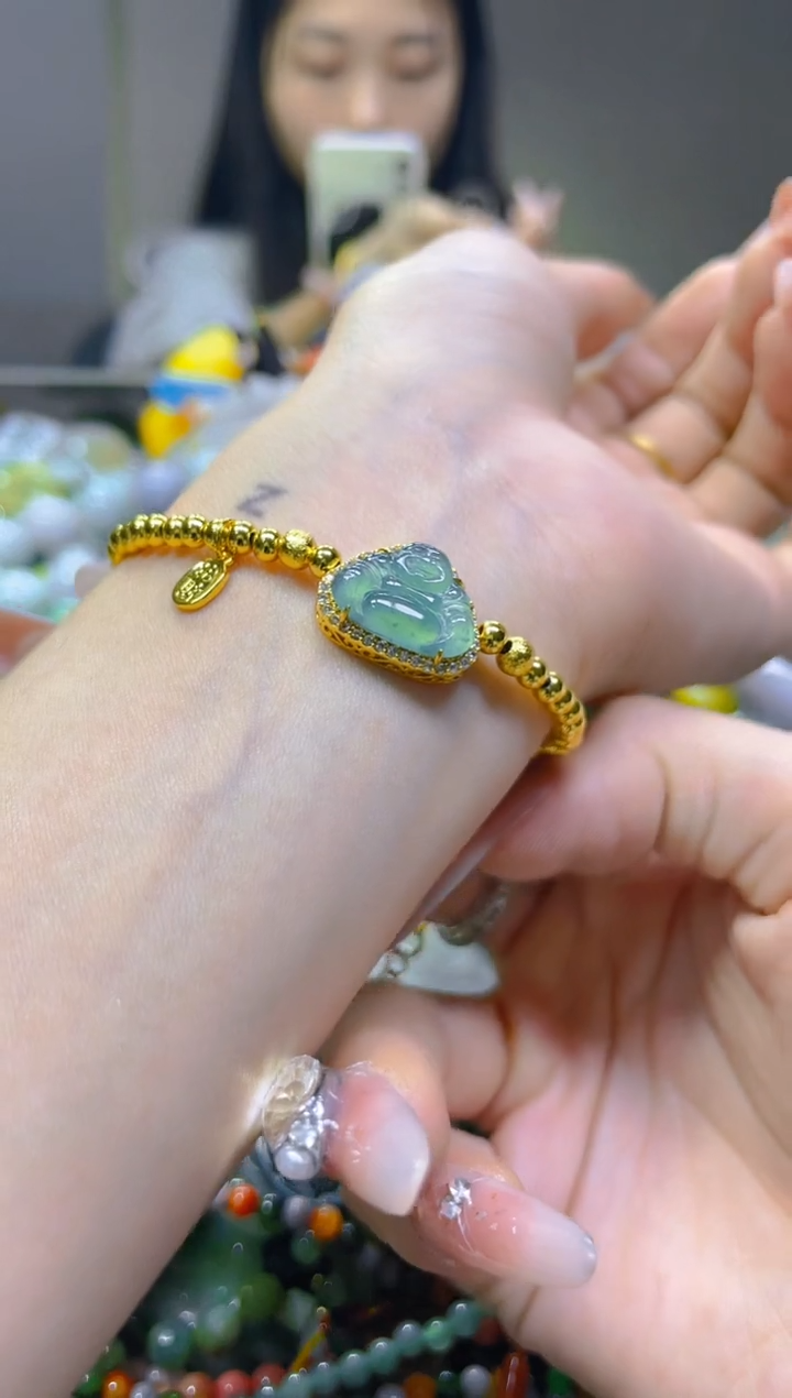 翡翠未镶嵌颈饰/T/翡翠A货一图一物