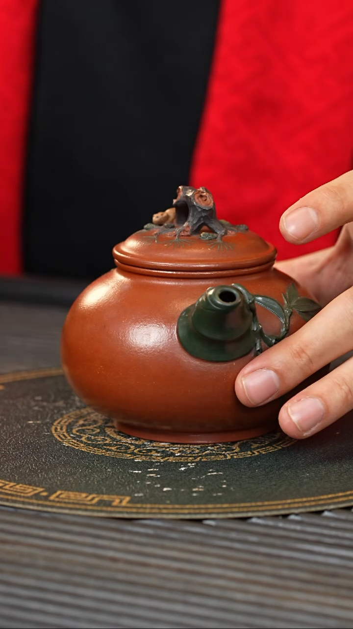 【闪购商品】紫砂茶壶CYL 朱泥 三友 330cc