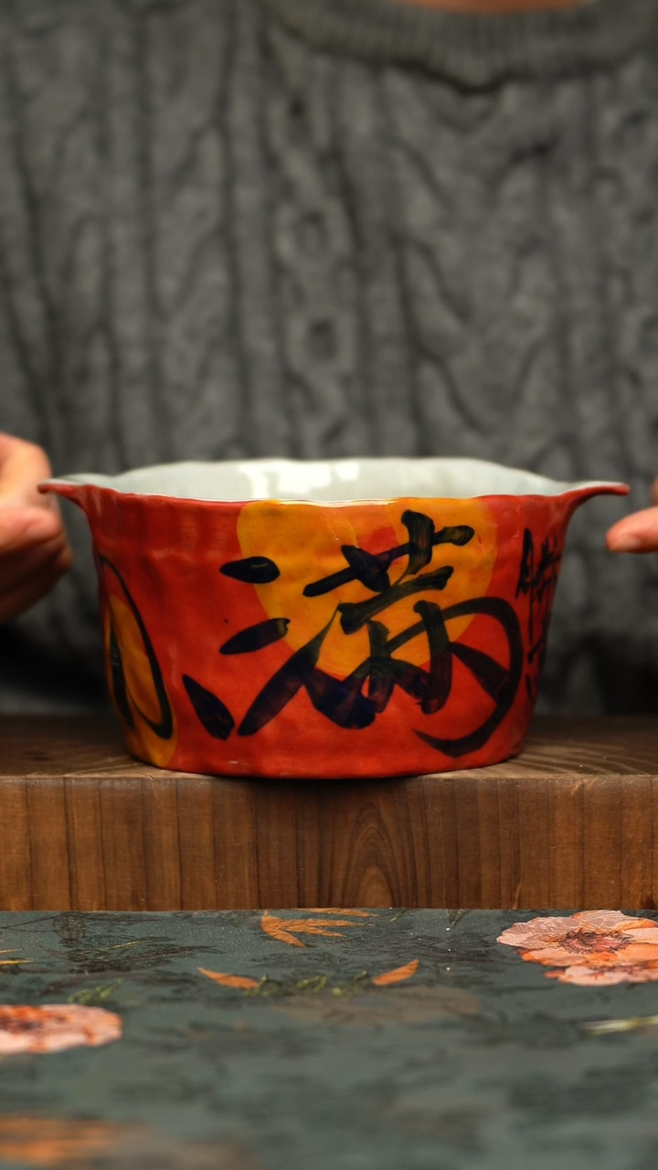 杯釉下彩手工手绘同款陶器     