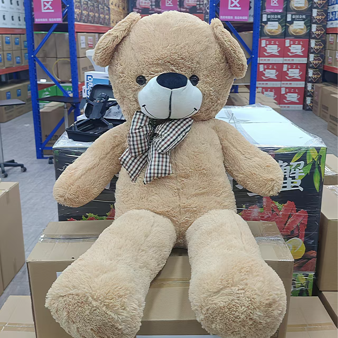 【主播专属】毛绒公仔玩偶白粉棕色随机泰迪熊公仔布娃娃玩具