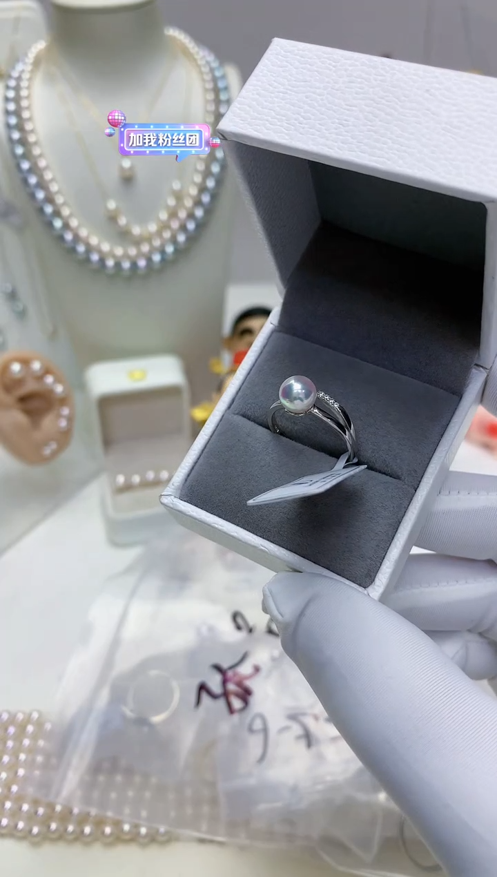 【闪购商品】海水珍珠饰品银S925镶嵌设计款戒指
