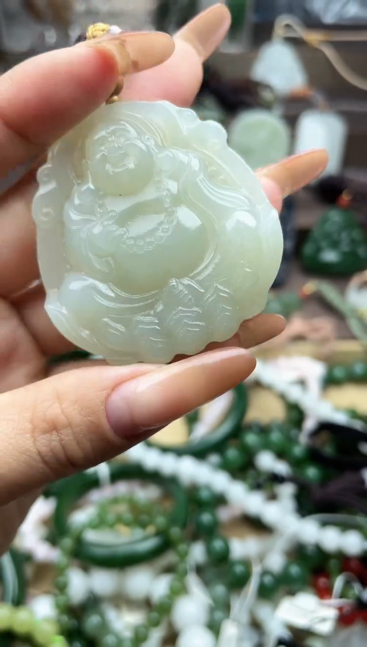 颈饰未镶嵌和田玉未镶嵌和田玉吊坠多样性拍一发一