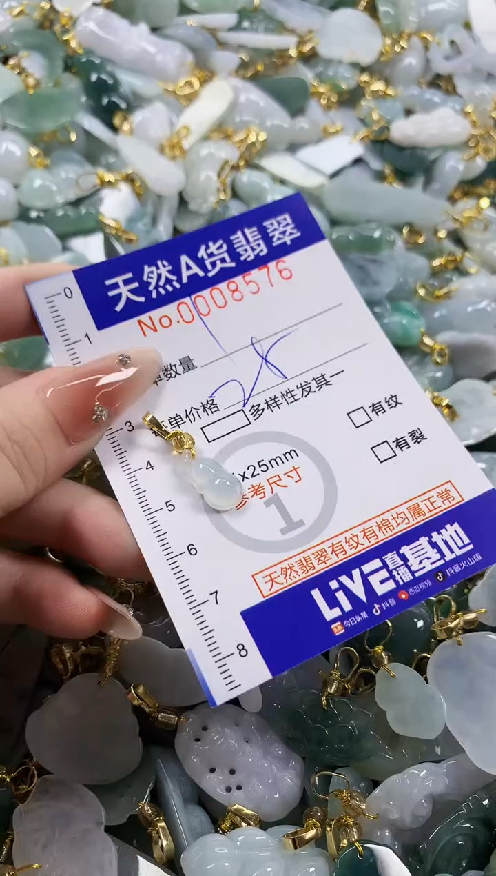 颈饰未镶嵌翡翠星*天然A货翡翠