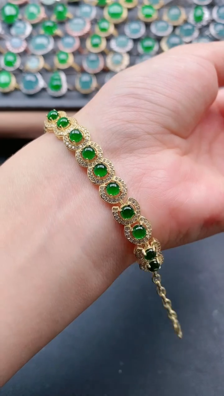 【闪购商品】翡翠戒指银S925镶嵌111111111