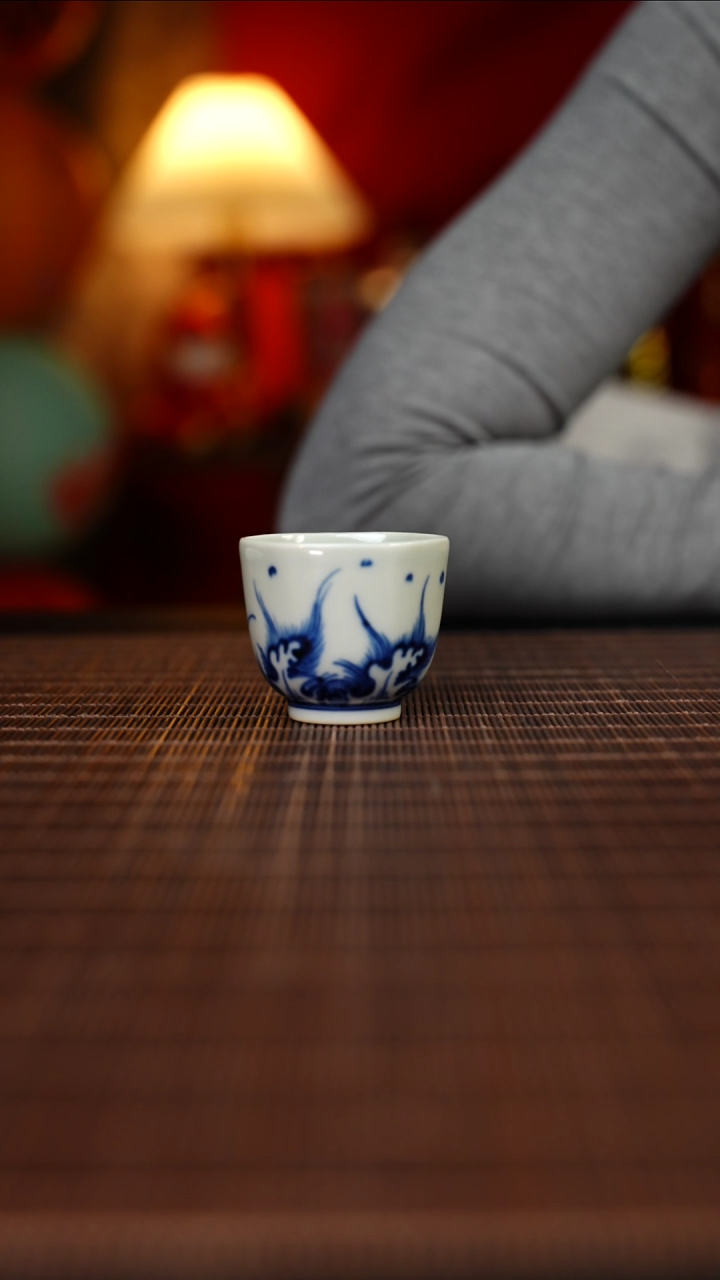 【闪购商品】杯元黛工坊六方海浪岩茶杯