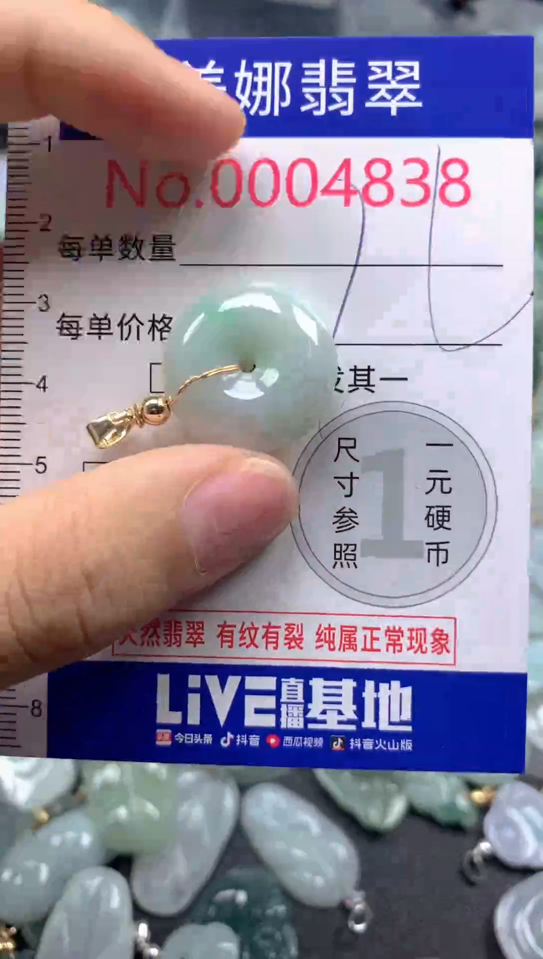 颈饰未镶嵌翡翠4838