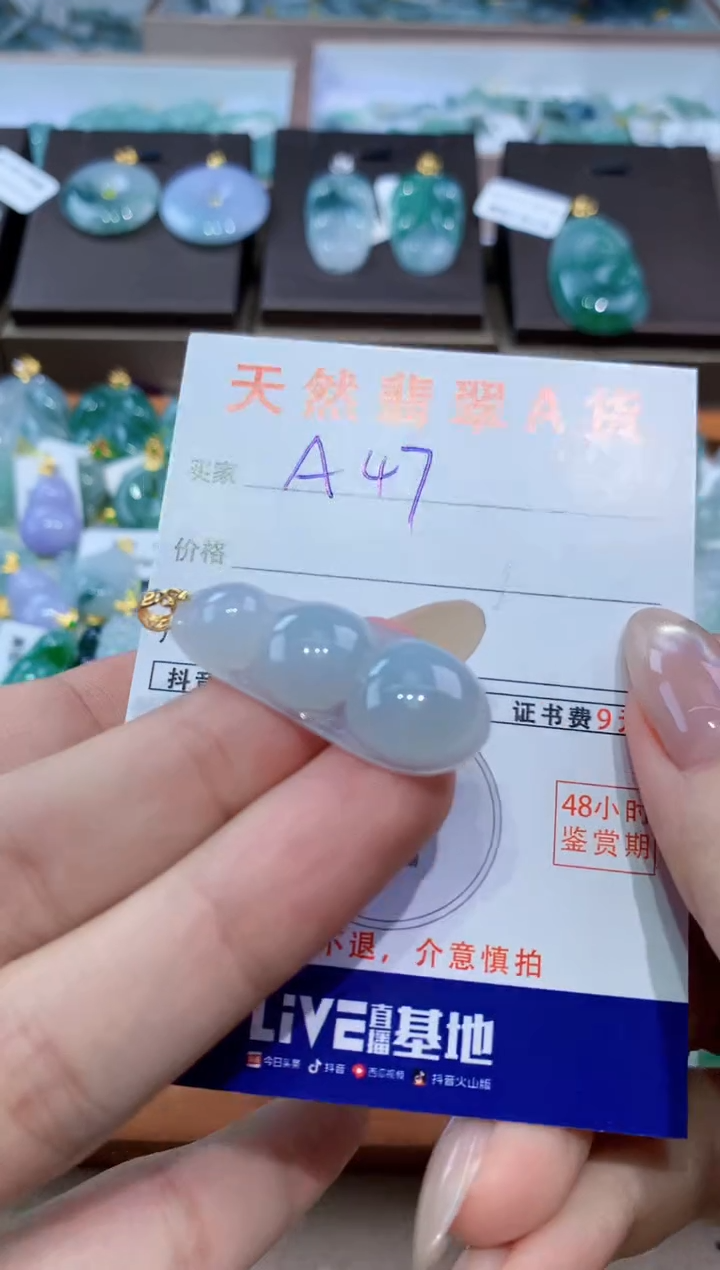 颈饰未镶嵌翡翠天然缅甸翡翠A货挂件 