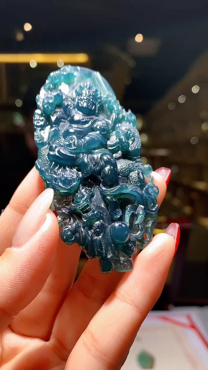 【闪购商品】定制翡翠未镶嵌1004hm-货挂件(赠珠链）28