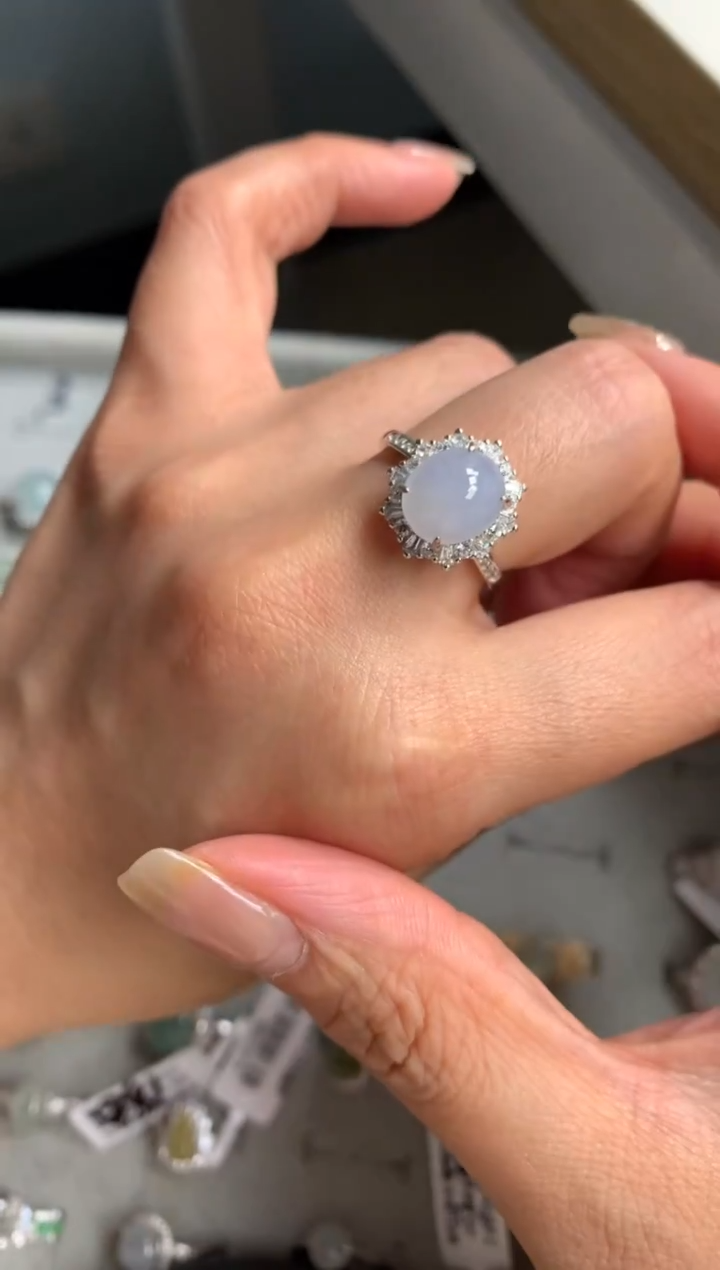 银S925镶嵌戒指翡翠263