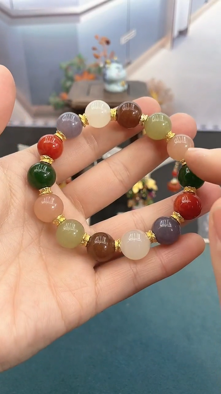 未镶嵌手链玛瑙/玉髓多宝手串
