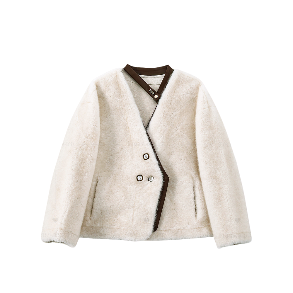 【封后轻奢设计】2024秋冬新款时尚街头毛绒外套8833255