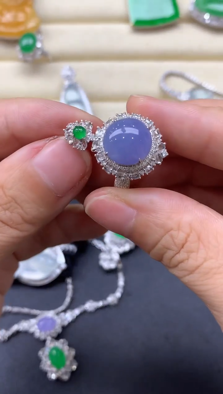 【闪购商品】翡翠戒指18K金镶嵌773-中国好珍宝