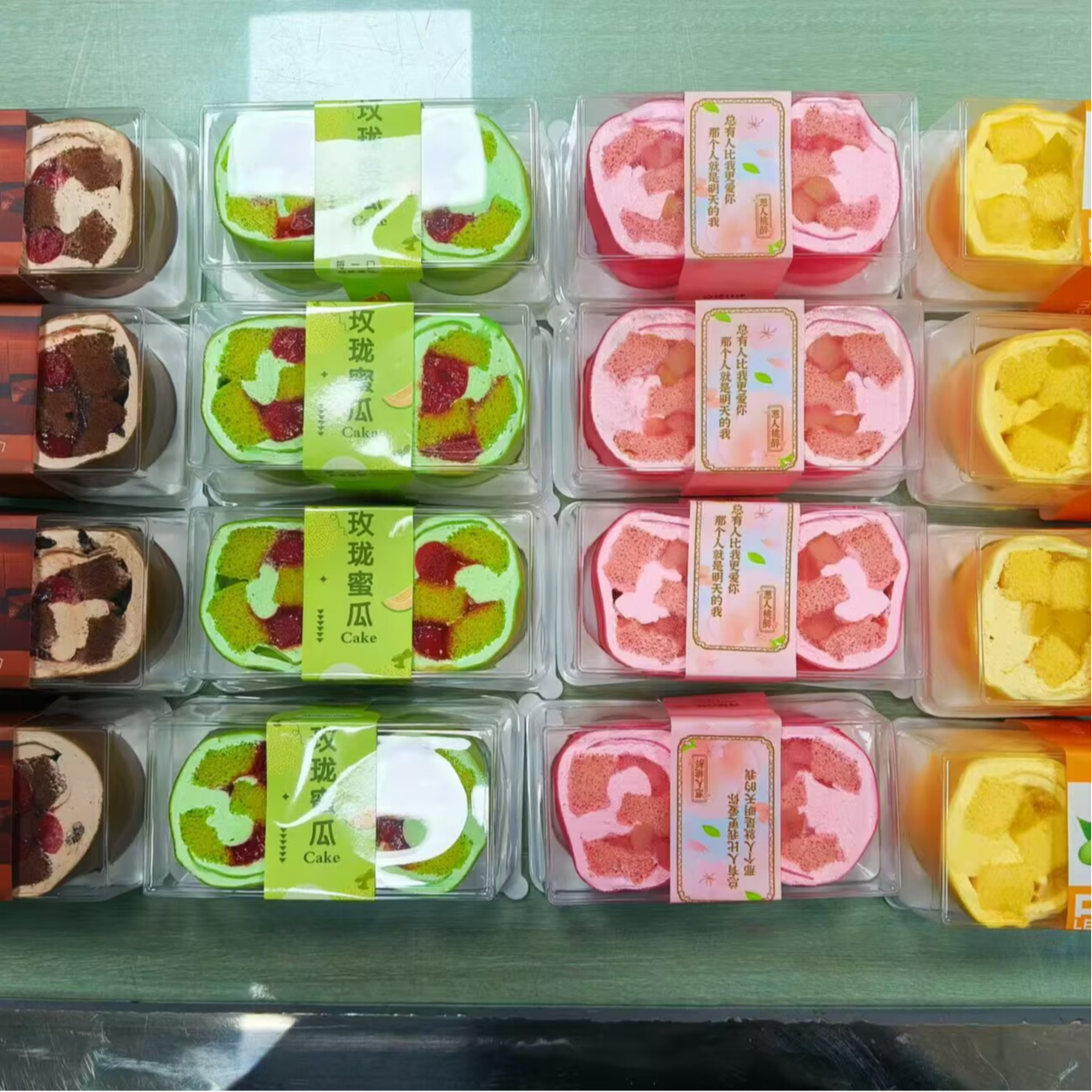 千层卷（蜜桃，芒果，巧克力，蜜瓜）100gX4