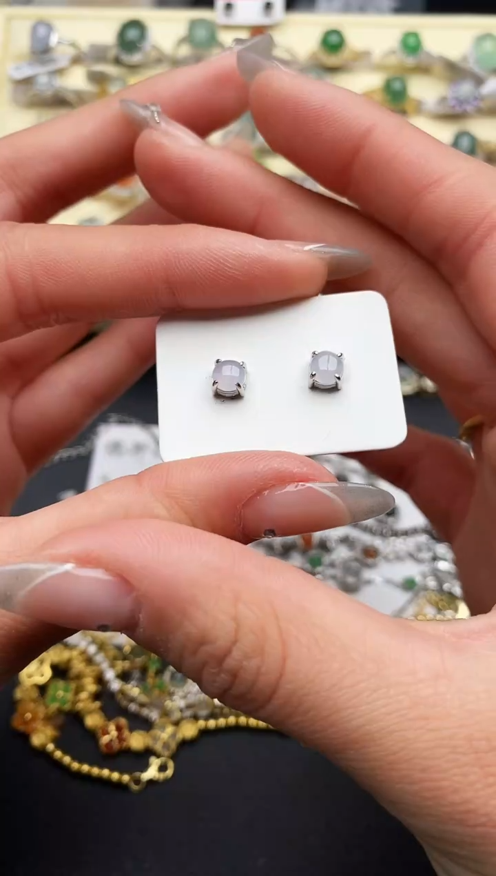 【闪购商品】翡翠戒指银S925镶嵌22222222+1