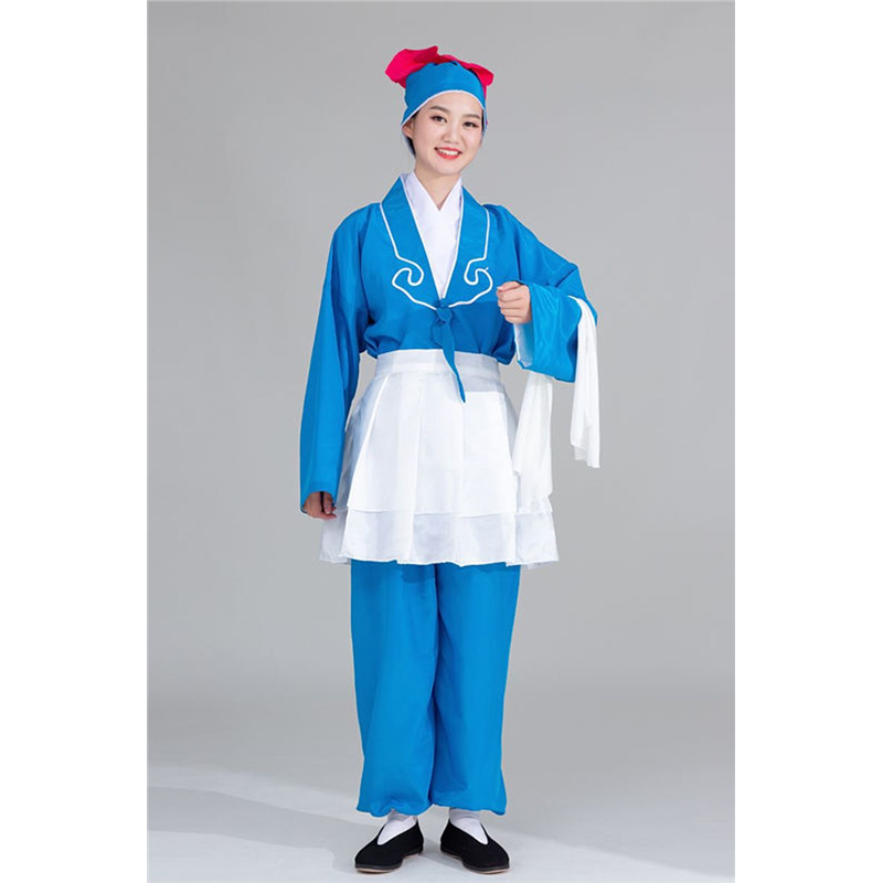 戏服男服装武大郎茶戏剧店小二演出服小苍娃衣裙书童服装戏曲船夫