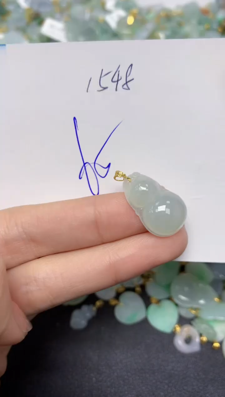 【闪购商品】翡翠颈饰18K金镶嵌 天然翡翠A货