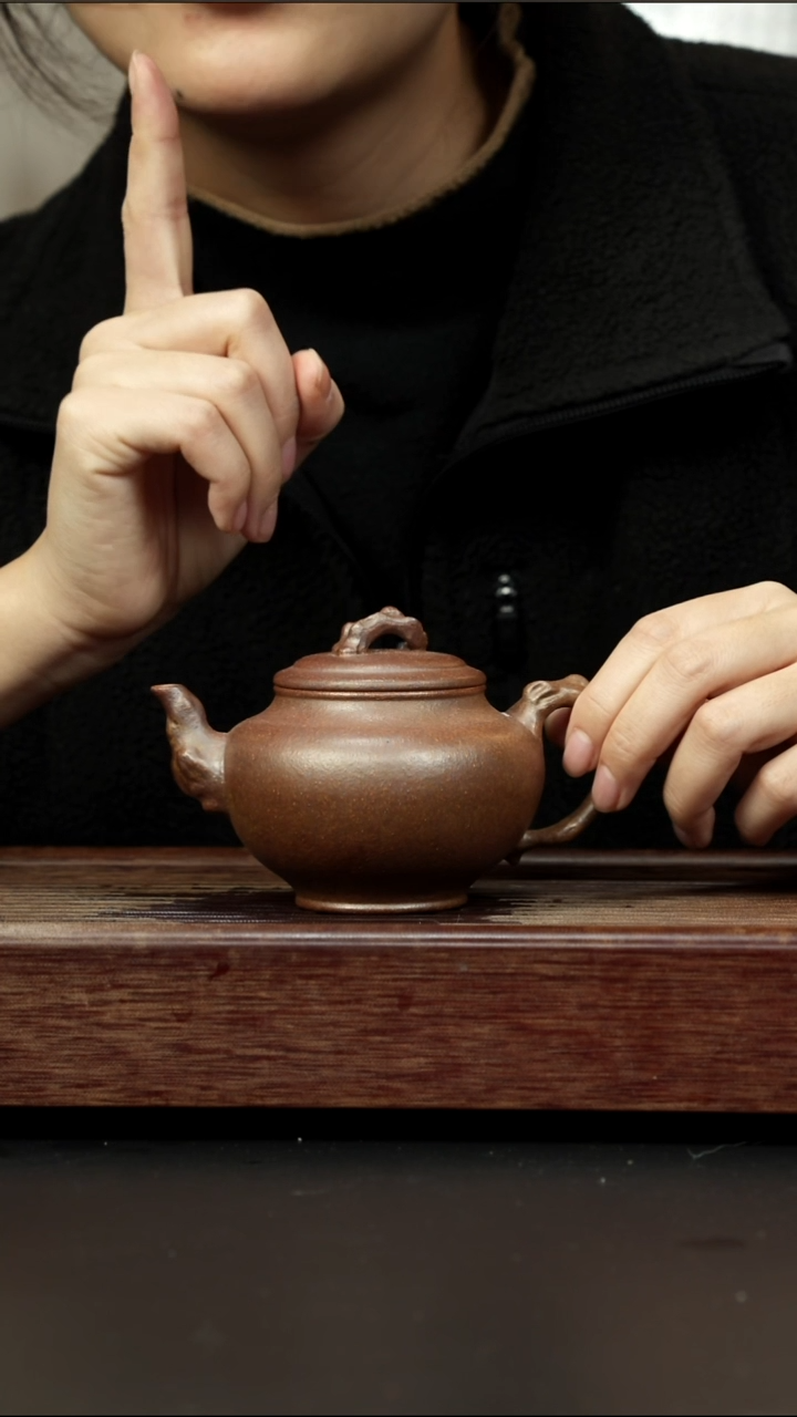 茶壶紫砂黄金段柴烧 梅报春 窑宝