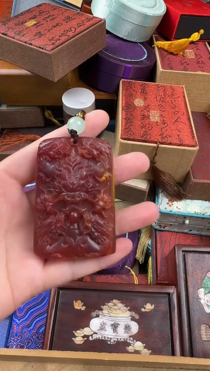 未镶嵌颈饰琥珀你艳姐专属文玩