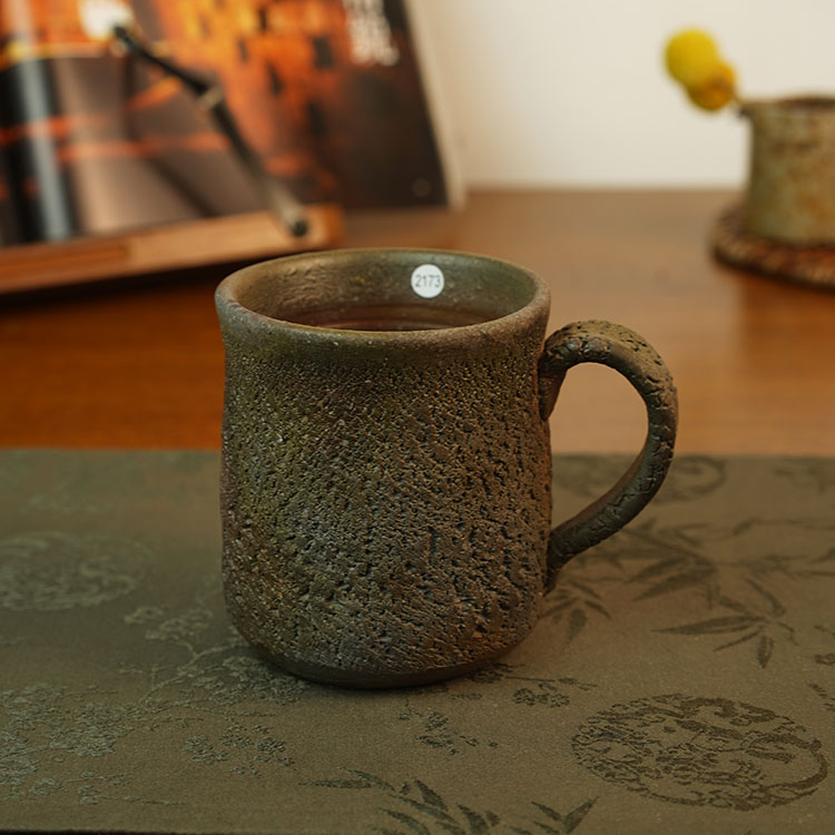 伊禾集物 日本备前烧手工匠人岩本哲也 咖啡杯 马克杯 2173#