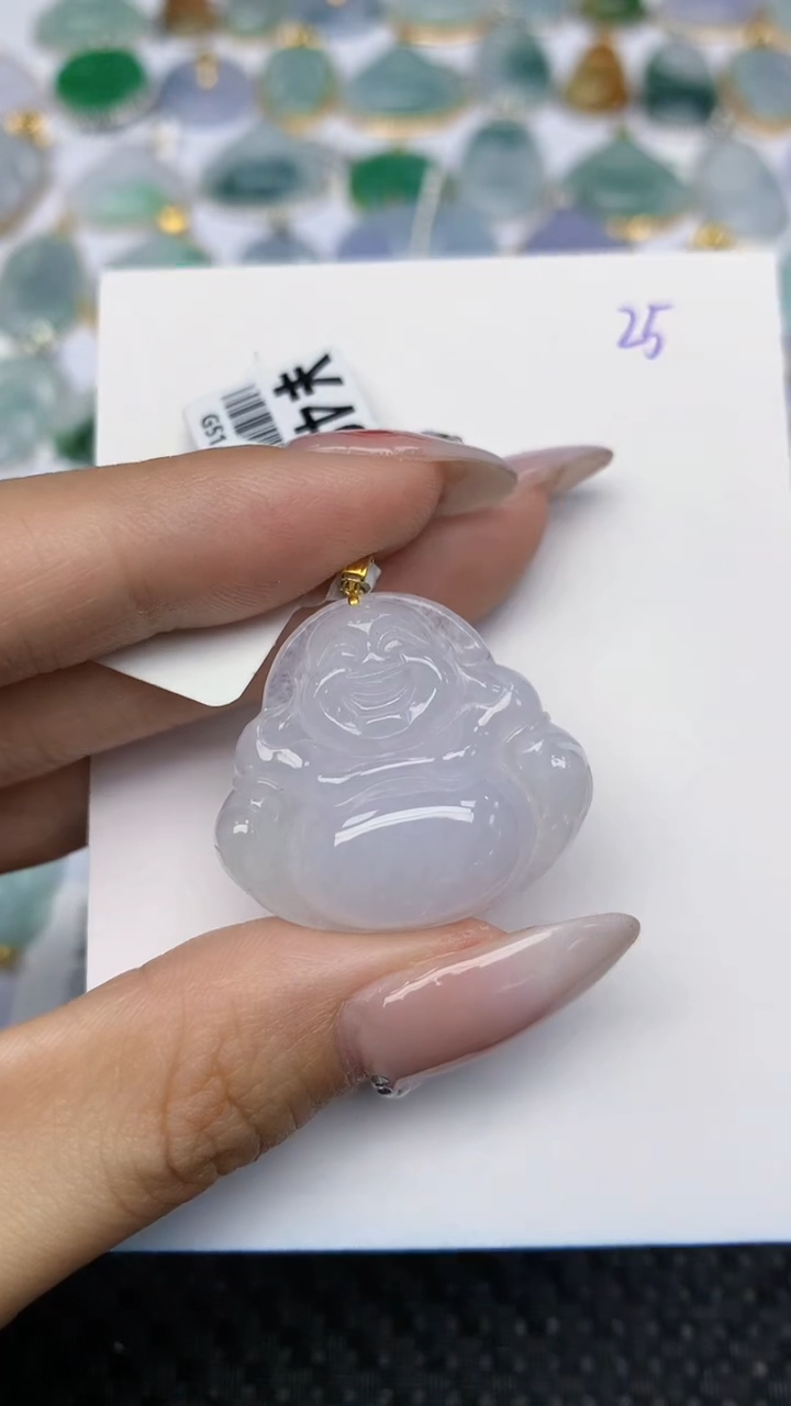 【闪购商品】翡翠颈饰18K金镶嵌 天然翡翠A货