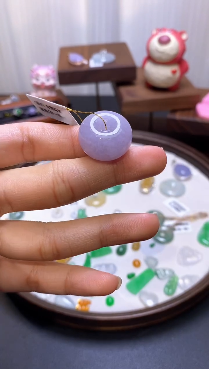【闪购商品】翡翠颈饰未镶嵌平安扣