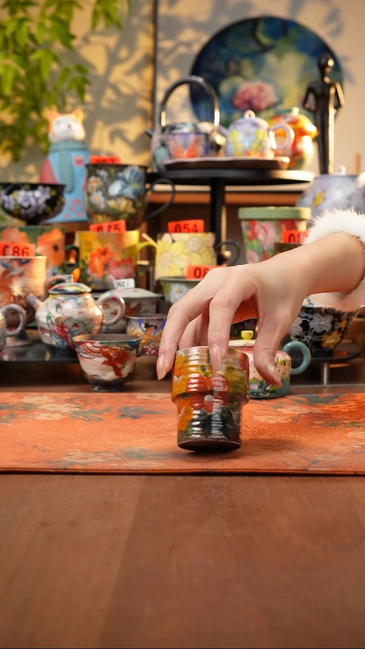 瓷片景德镇手工手绘474