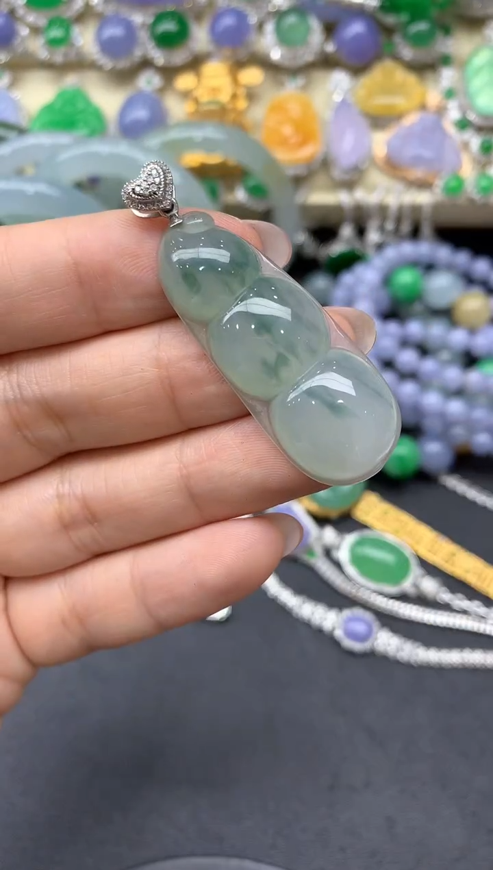 【闪购商品】翡翠颈饰18K金镶嵌174-中国好珍宝