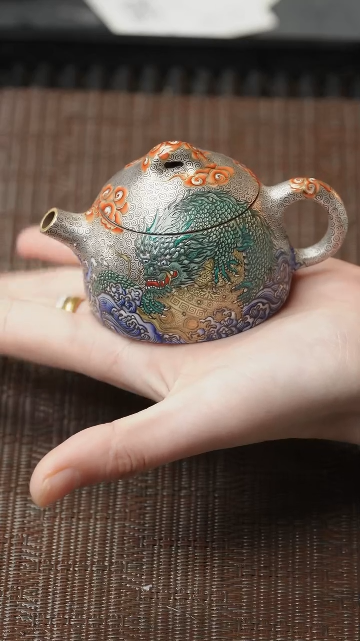 【闪购商品】紫砂茶壶五堂 龙生九子-蒲牢