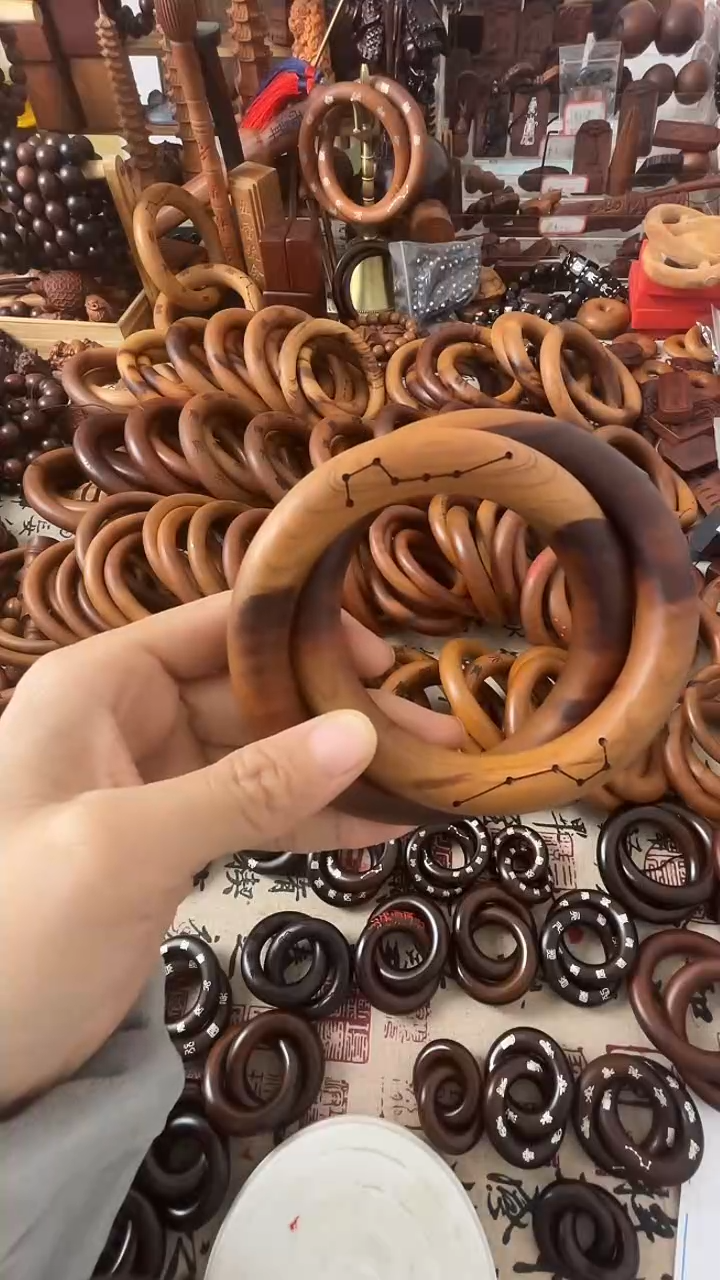 枣木乾坤圈桃木75圈口一物一拍