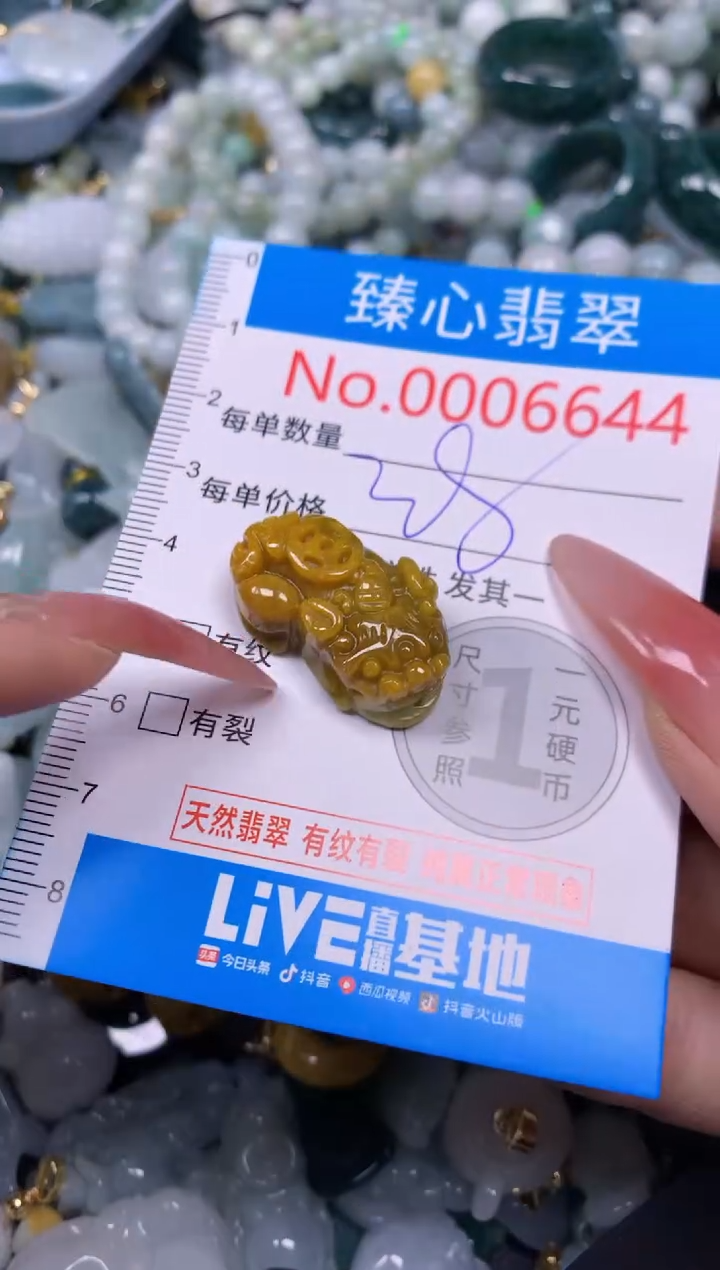 【闪购商品】翡翠颈饰未镶嵌含绳0006644