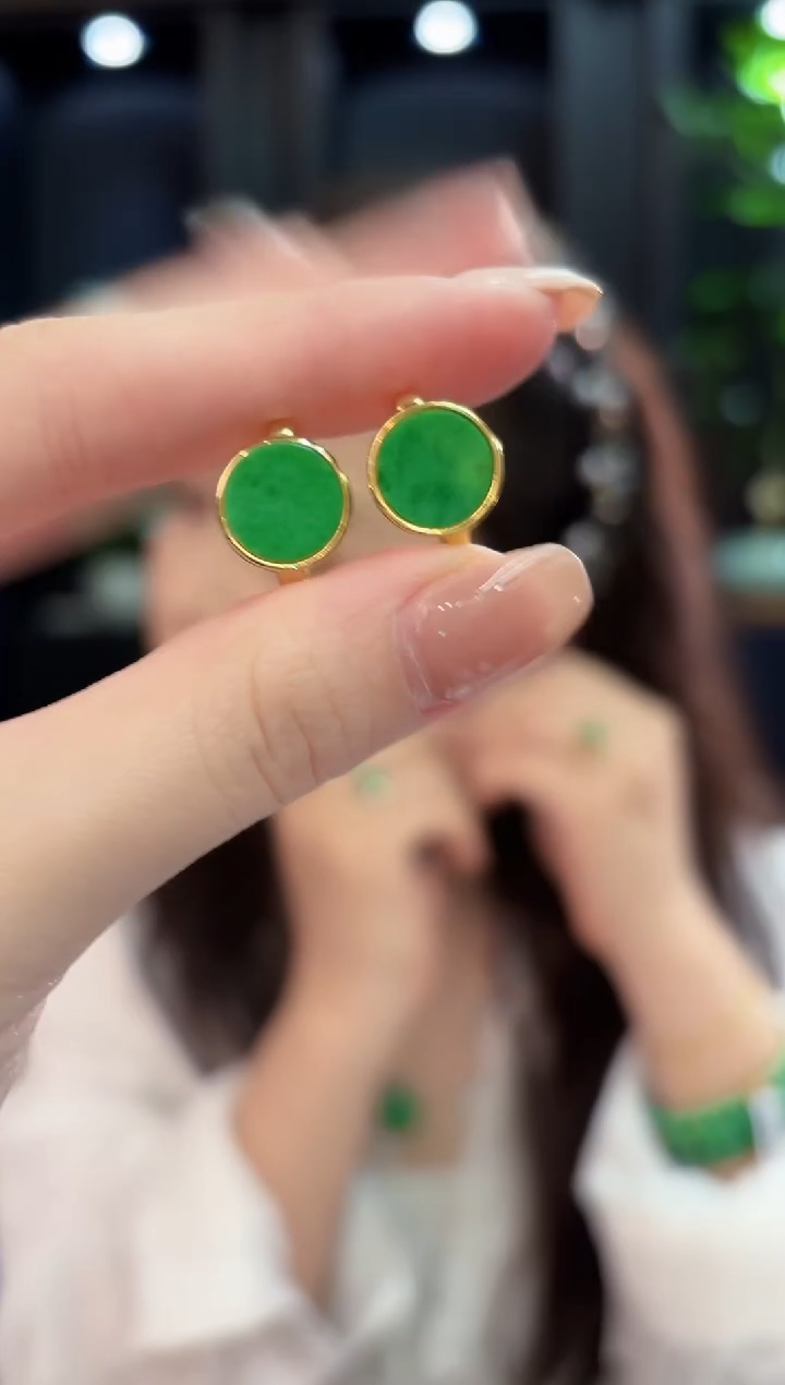 未镶嵌翡翠耳饰缅甸A货/多样性发货/一件
