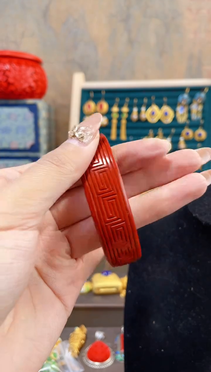 【闪购商品】非遗雕漆回字镯子54-58