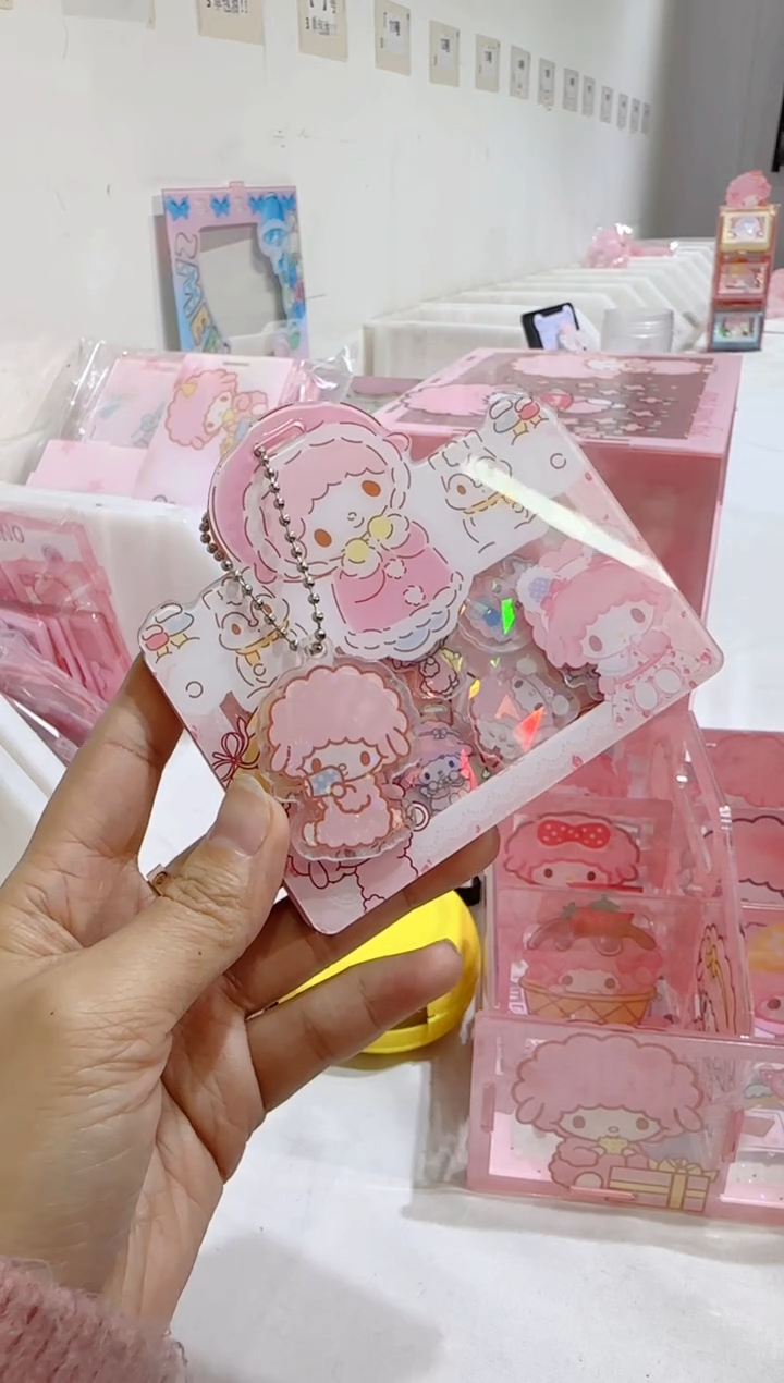 【8号】烟花镭射小羊横板摇摇乐卡套