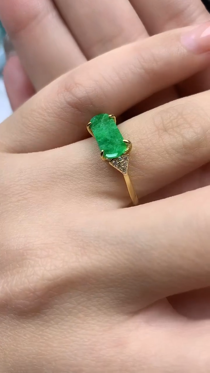 【闪购商品】翡翠戒指银S925镶嵌戒指