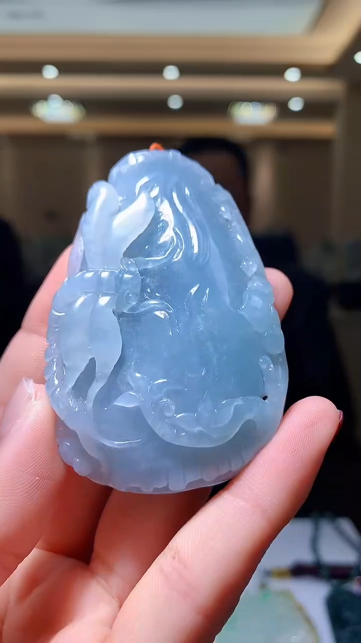 【闪购商品】定制翡翠未镶嵌1089hm-毛货挂件39