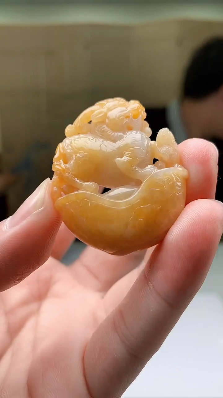 【闪购商品】定制翡翠未镶嵌5145bb-毛货挂件16