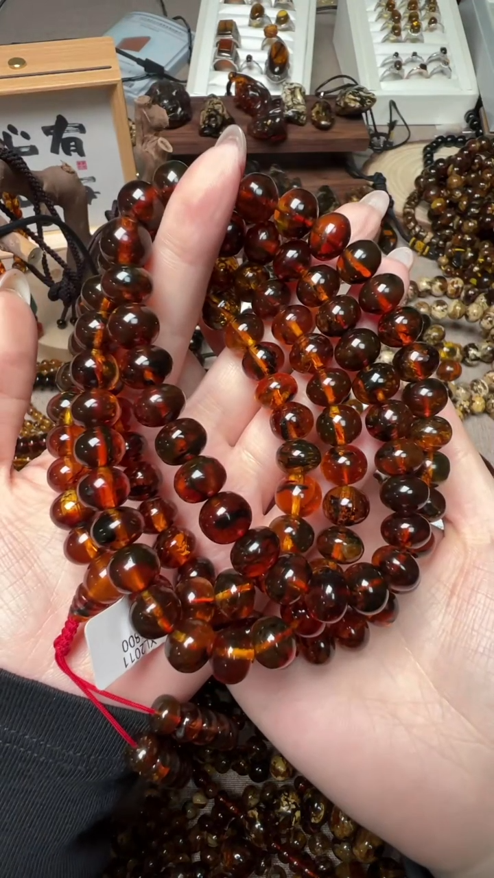 【闪购商品】琥珀手链未镶嵌抚顺琥珀10mm