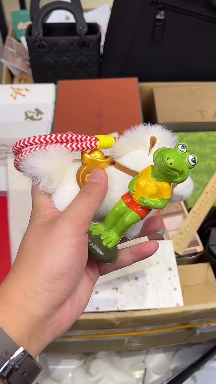 瓷片小马挂件·白色..