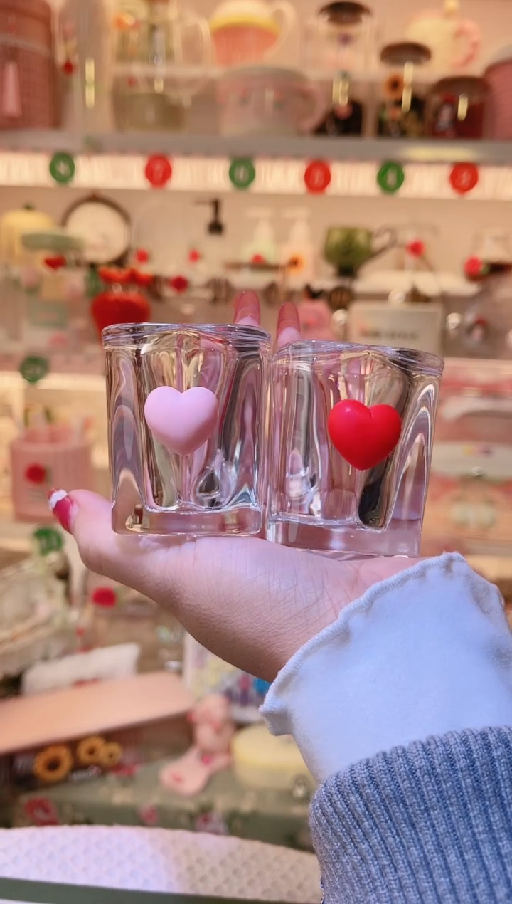 爱心酒杯2个——手工制作品质好！