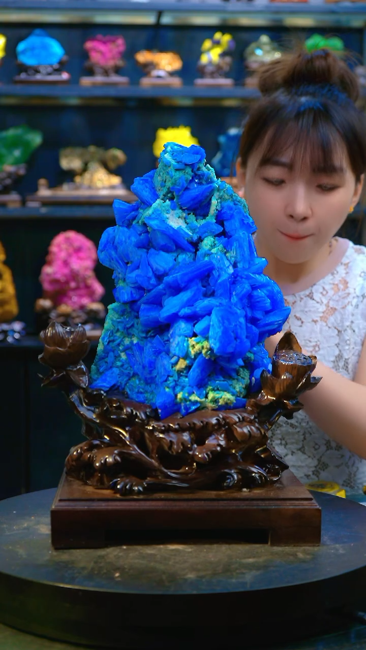 石材精品斑铜矿，石头摆件