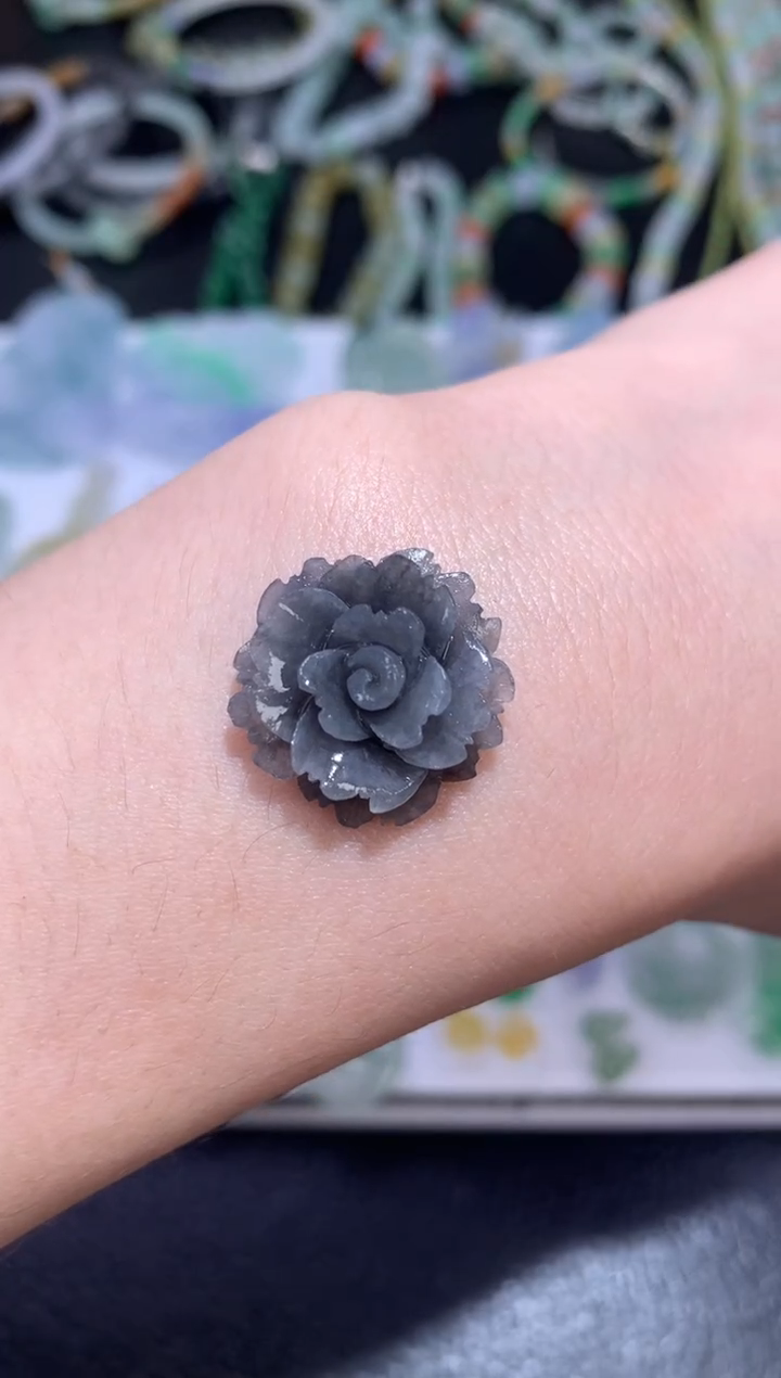未镶嵌定制翡翠花