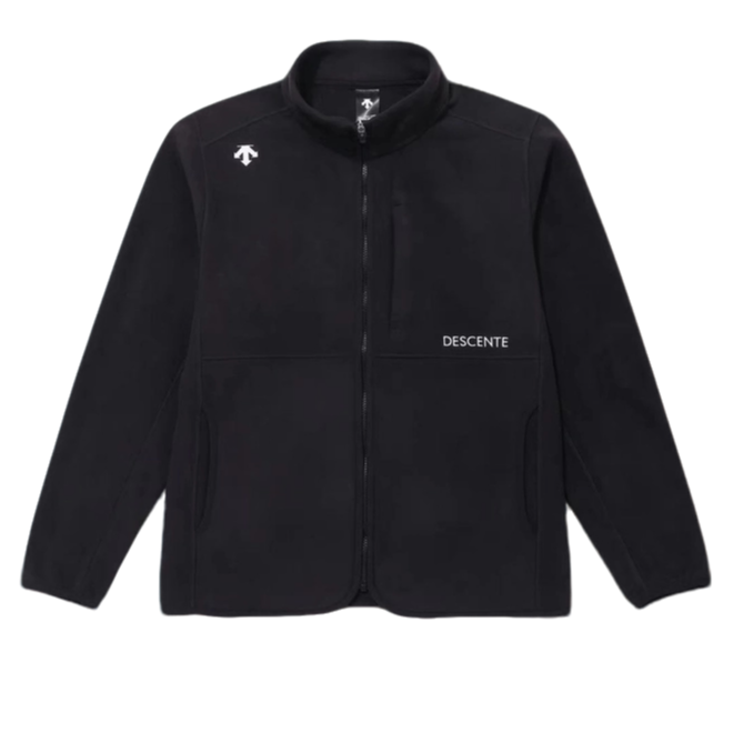 DESCENTE/韩版2024新款抓绒刺绣标加绒加厚拉链夹克内塔外套