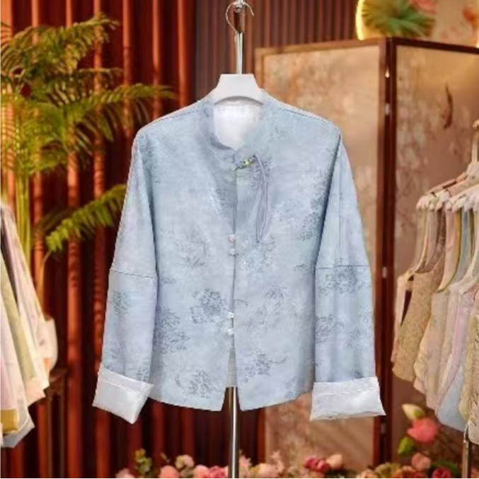 芊雅｜新中式国风提花女士新款外套cs105-校校