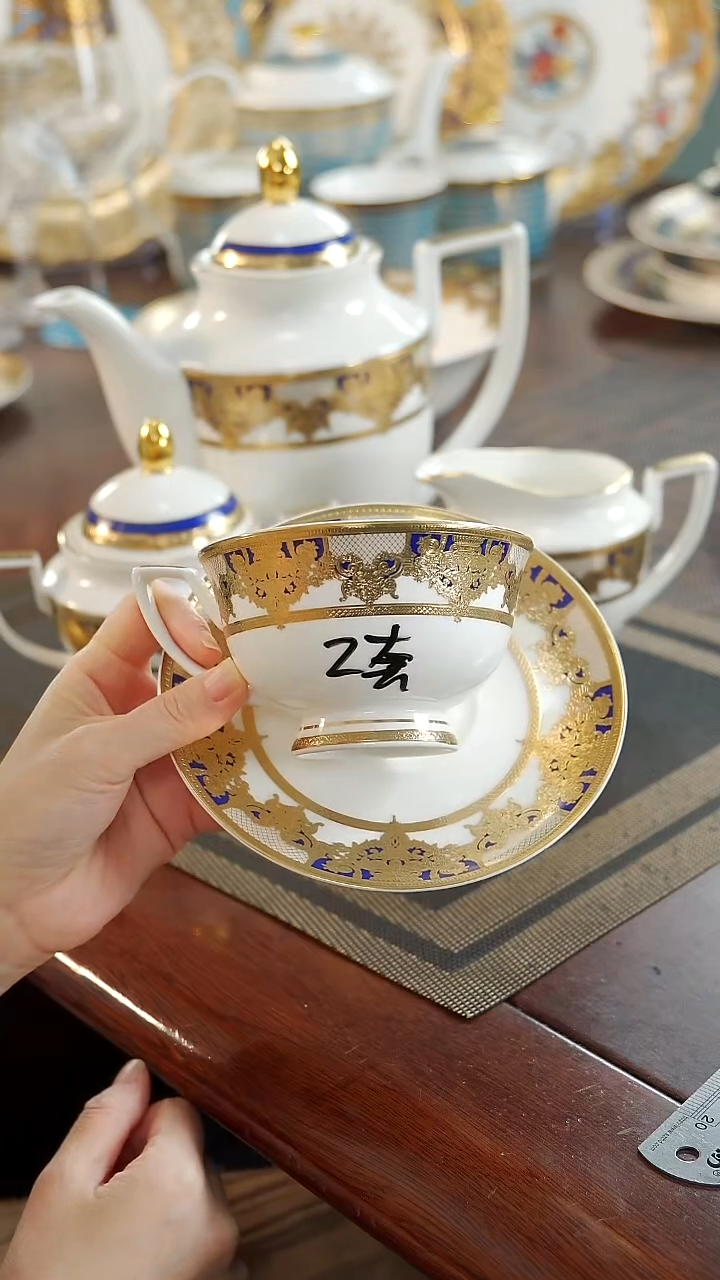 瓷片咖啡杯碟2套